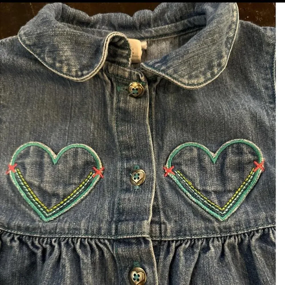 Adorable vintage carters jean dress